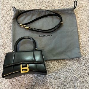 Balenciaga XS Black Hourglass Bag